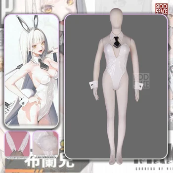 Nikke A Deusa Da Vitória Cosplay Jogo Nikke Blanc Cosplay Anime Halloween Mulher Sexy Coelhinha Branca De Couro, Macacão Presente