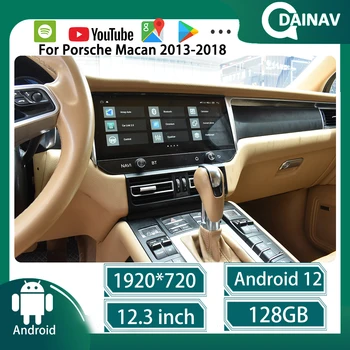 De 12,3 Polegadas, Rádio de Carro Para a Porsche e o Mundo 2013-2018 Android Auto leitor Multimédia de Navegação GPS WIFI Carplay Unidade de Cabeça