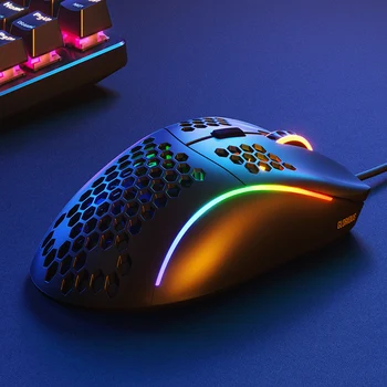 Glorioso Gaming Mouse com Fio Modelo D - menos da Série Leve de Jogo Rato Elétrico Corrida Mecânica de Dispositivo de Mouse