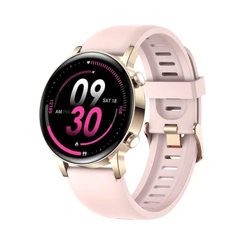 Cor-de-rosa Smart Watch MK30 Adequado para as Mulheres AMOLED HD Tela de Exibição de Vários Estilo de Menu de atendedor de Chamadas Saúde Tracker