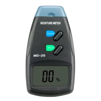 5%~40% Digital Medidor de Umidade de Madeira MD-2G 2 Pinos de Madeira Detector de Bambu Úmido Testador Higrômetro Analisador de Umidade Com Display LCD