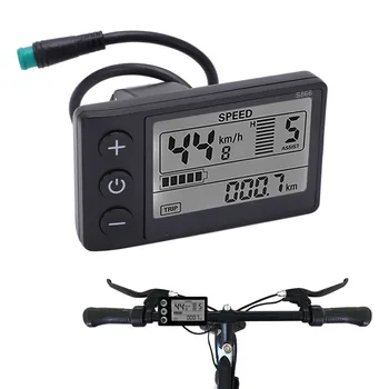 Scooter elétrico de Bicicleta S866 Display LCD Medidor de 24V, 36V 48V Painel de Controle à prova d'água Com Plug