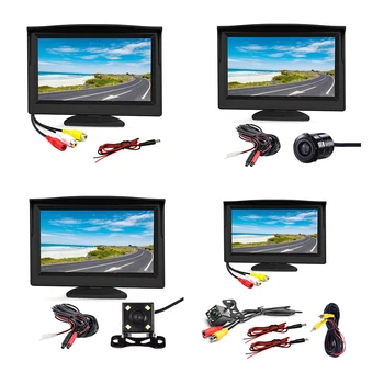 5 Polegadas No Carro de Visualização TFT-LCD Automotivo Monitor 16:9 Veículo Monitor 800*480P para Auto-Caminhões, Reboques Acessórios do Carro