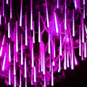 1/2/3/4 Conjunto Férias chuva de Meteoros LED Luzes de corda para o Interior para o Exterior do Jardim Festa de Casamento Decoração da Árvore de Natal de 30/50cm