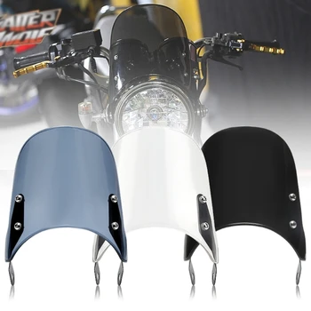Atualizado pára-brisas da Motocicleta Retro Deflector de Vento pára-Brisas para Moto 5