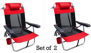 Plano De Dobramento De Malha Ultraleve Cadeira (2-) - Vermelho