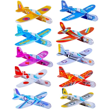 25 Pcs Modelo De Avião Jogando Brinquedo Planador Aviões Brinquedos De Meninos De Pequenas Aeronaves De Plástico Criança Em Massa De Brinquedos Para Kidss Crianças, Crianças