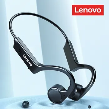 A Lenovo X4 Osso de Condução Bluetooth Fone de ouvido de Esportes Fone de ouvido Impermeável sem Fio Fone de ouvido com Microfone Gancho da Orelha TWS Baixo de som hi-fi