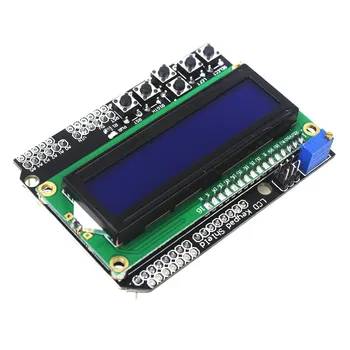 1PCS Teclado com LCD Shield LCD1602 LCD 1602 Módulo de Visualização Para o Arduino ATMEGA328 ATMEGA2560 raspberry pi UNO tela azul