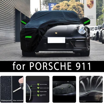 Para o PORSCHE 911 Exterior Completa de Proteção de Automóvel Cobre de Neve Cobrir as Sombras Impermeável, Dustproof Exterior acessórios do Carro