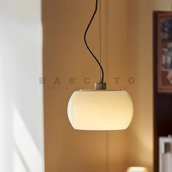 Modernas Luzes Pingente Itália Foscarini De Vidro Branco Pendurado Lâmpada Led Candelabro Sala De Jantar Quarto Cozinha Loft Luminária