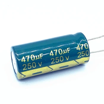 30pcs/muito alta frequência baixa impedância 250v 470UF capacitor eletrolítico de alumínio tamanho 18X40 470UF 20%