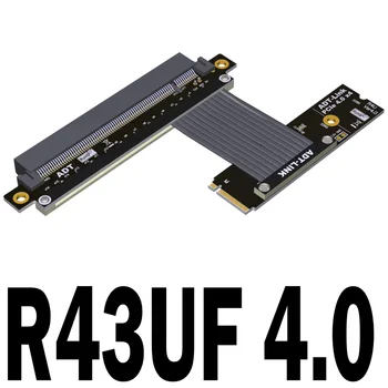 M. 2 NVMe SSD PCIe x16 de Extensão Riser Cabo Gen4 Cabo de Alimentação SATA GPU Extender Jumper 64G/bps