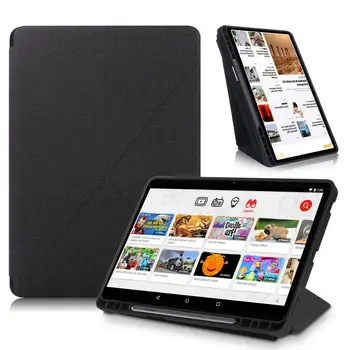 Com porta-Lápis Case Para Samsung Galaxy Tab S7 Além de Suporte Smart Tablet Capa Para Galaxy Tab S7 FE Caso