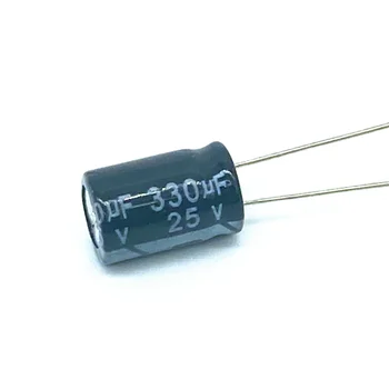 20PCS Superior de qualidade 25V330UF 8*12mm 330UF 25 8*12 capacitor Eletrolítico
