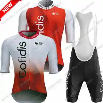 2023 Cofidis Equipe de Ciclismo Jersey Definir a França Tour de Ciclismo Roupas de Homens de Bicicleta de Estrada Shirt Terno de Verão de Bicicleta Jardineiras, Shorts MTB Maillot