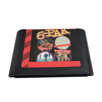 6-PAK 16 Bits MD Cartão de Jogo Para o Sega Mega Drive e para o Console Original