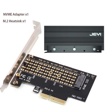 NVME Adaptador M. 2 NVME SSD PCIe 4.0 X4 Adaptador de Cartão Para PC Placa de Som Pci Express M2 M-Chave Placa de Alumínio Com Dissipador de calor