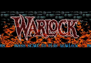 Warlock 16 Bits MD Cartão de Jogo Para o Sega Mega Drive Para Gênesis