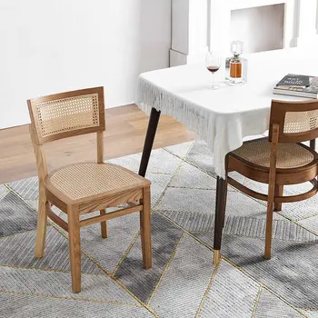 Nordic Madeira Maciça Bar Cadeiras Para Uso Doméstico, Móveis De Cozinha De Bar, Cadeira De Encosto Confortável De Lazer Simples Restaurante Da Cadeira
