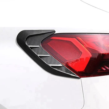 Para Audi A3 A3L 2021 2022 Carro de Trás da Luz da Cauda Tampa da Lâmpada Guarnição Decoração Autocolante Exterior Acessórios de Fibra de Carbono