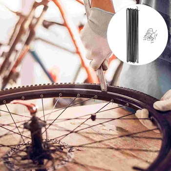 30 Pcs Foldin Moto Raios De Bicicletas Premium Roda De Aço Peças De Ferramentas De 45 #