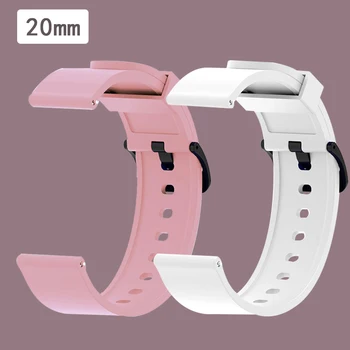 Banda inteligente Para Samsung Engrenagem Esporte Huawei Watch2/Pro Silicone Impermeável Homens Mulheres Relógio Pulseira Pulseira Correa Reloj 20 mm 20 MM