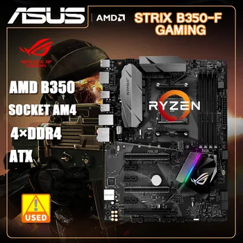 AM4 Motherbaord Asus ROG STRIX B350-F de JOGOS AMD B350 Motherbaord Para Ryzen 5 5600 cpus DDR4 64GB PCI-E 3.0 de USB3.1 M. 2 ATX