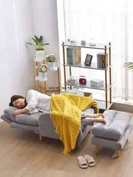 Preguiçoso sofá quarto pequeno sofá, varanda de lazer, salão de cadeira de família tatami sofá dobrável cadeira para trás