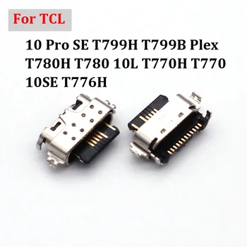 5-100Pcs Carregador USB de Carregamento Doca Porta de Conector de Ficha Para TCL 10 Pro SE T799H T799B Plex T780H T780 10L T770H T770 10SE T776H