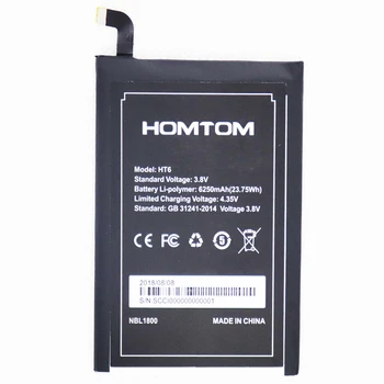 ISUNOO Bateria do Telefone Para DOOGEE T6 PRO / Homtom HT6 6250mAh