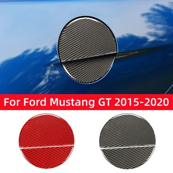 Ford Mustang GT 2015-2020 Acessórios do Carro de Fibra de Carbono, Carro de Combustível Tampão do depósito para a Decoração da Tampa Guarnição Adesivos Personalizados