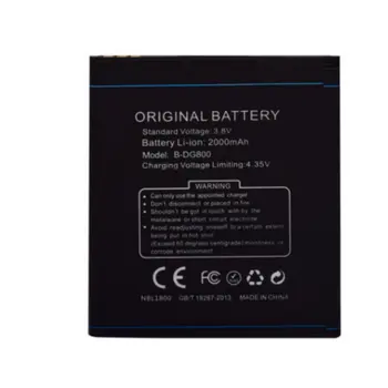 Alta qualidade Substituição da Bateria Autêntica DG800 B-DG800 2000mAh Para Doogee VALÊNCIA B DG800 DG 800 telemóvel