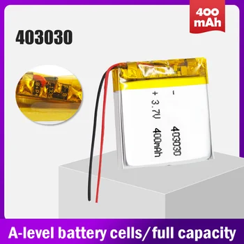 403030 043030 400mAh 3.7 V bateria Recarregável do Li-Polímero Bateria Para Smart Watch Escala Mouse Bluetooth alto-Falante Luz LED Interfone