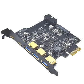 De alta velocidade, Tipo C USB 3.2 Placa PCIe Gen2 Hub com Multi-Adaptador de porta - Desfrutar de Rápida Transferência de Dados de Dropship
