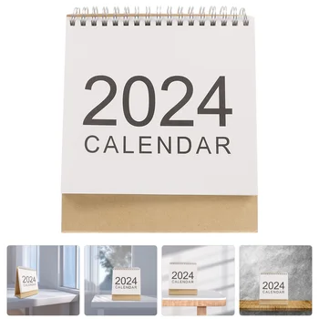 Calendário De Mesa 2024 Decorativos Vintage Flip Independente De Papel-Calendário De 2024 Office