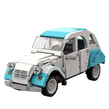 MOC Novo Modelo de Veículo, Eras Citroen 2CV Dolly Carro Blocos de Construção do Kit de Coleta de Montar Idéia de Educação Brinquedo para as Crianças Presentes