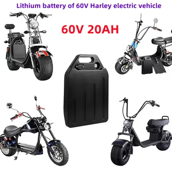 Veículo elétrico a bateria de lítio impermeável 18650 bateria 60V 20ah 60ah de roda dupla dobrável Citycoco scooter elétrica