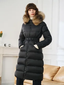 2023 inverno das mulheres casaco de pele real de colarinho acolchoado quente tráfico de mulheres para baixo jaqueta casaco y2k roupas moda de nova parka com capuz sutiã