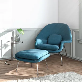 Nordic única pessoa sofá cadeira do designer criativo, moderno e casual simples almoço de cadeira de descanso