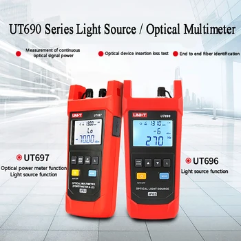 UNIDADE UT696/UT697 de Fibra Óptica Medidores de Potência FTTx Perda Testador +Óptica Fonte de Luz+IP65 Waterproof E Dustproof