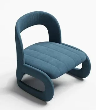 Moderno Veludo Luxo Chaise Lazer Shell Sofá Moderno Braço De Sofá Cadeira Cadeira Sala De Estar