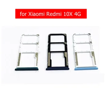 para Xiaomi Redmi 10X 4G Suporte da Bandeja de Cartão SIM Micro Nano SIM Cartão SD Slot para Cartão Titular de Adaptador de Reparação de Peças de Reposição