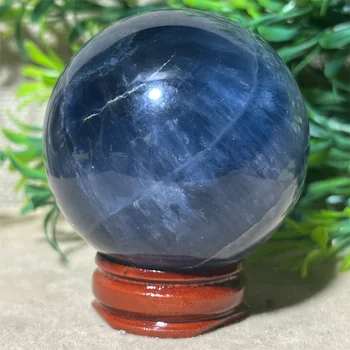 Cristal Natural Da Esfera Azul Bola Que Beleza De Pedra Minerais Cura De Alta Qualidade Reiki Vida Decoração Qualidade + Suporte