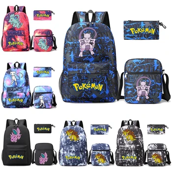 Pokemon Pikachu a Mochila para o Aluno Mulheres Pack Backpack do Laptop Snorlax Livro Fêmea Meninas Impermeável, Mochila Mochilas Gengar