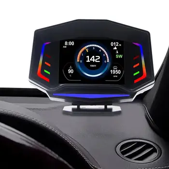 Hud Velocímetro Universal Head-Up Display Digital GPS Velocímetro OBD2 do Carro Hud Head-Up Display Com Aviso de excesso de velocidade E