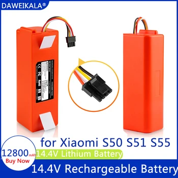 14,4 V Bateria de iões de lítio aspirador de pó Robótico Bateria de Substituição para Xiaomi Robô Roborock S50 S51 S55 Acessório de Peças de Reposição