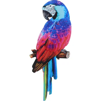 Ferro Papagaio Pingente Pendurado Na Parede De Aves Escultura Decorativa De Metal Artesanato Ornamento Casa Mexicana Ornamentos