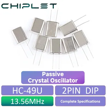 25pcs HC-49U 49U DE 13,56 MHZ DE 13,56 M Passiva Oscilador de Cristal de 2 pinos DIP DIP-2