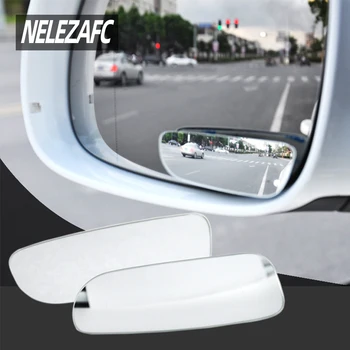 Ajustável de Visão Traseira do Carro Espelho Convexo HD de 360 Graus de Ângulo Amplo Universal Automático Retrovisor Espelho retrovisor Ponto Cego do Veículo sem aro